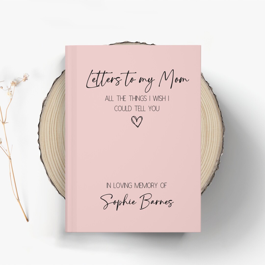Letters to My Mom Memorial Journal, Loss of Mother Gift, Sister Grief ...