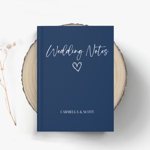 Wedding Notes Notebook, Notes For The Big Day, Engagement Gift, Bride Personalized Name Journal, Custom Journal Gift, Bridal Shower Gift
