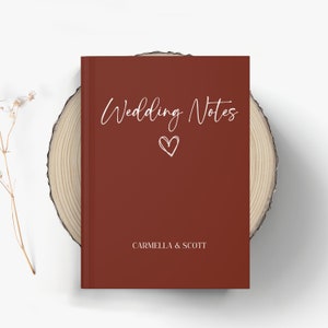 Wedding Notes Notebook, Notes For The Big Day, Engagement Gift, Bride Personalized Name Journal, Custom Journal Gift, Bridal Shower Gift
