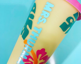 Teacher appreciation cups - customizable