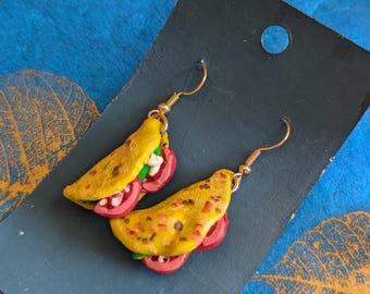 Boucles d'oreilles tacos