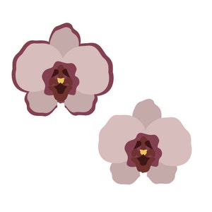 Cricut Paper Orchid SVG Clipart