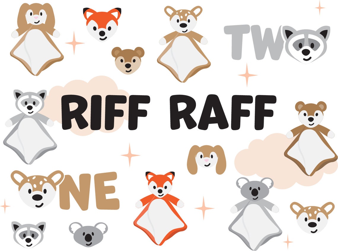 Riff Raff Clover Bandit Kirra Banjo Raffy Riff Cake Topper SVG - Etsy