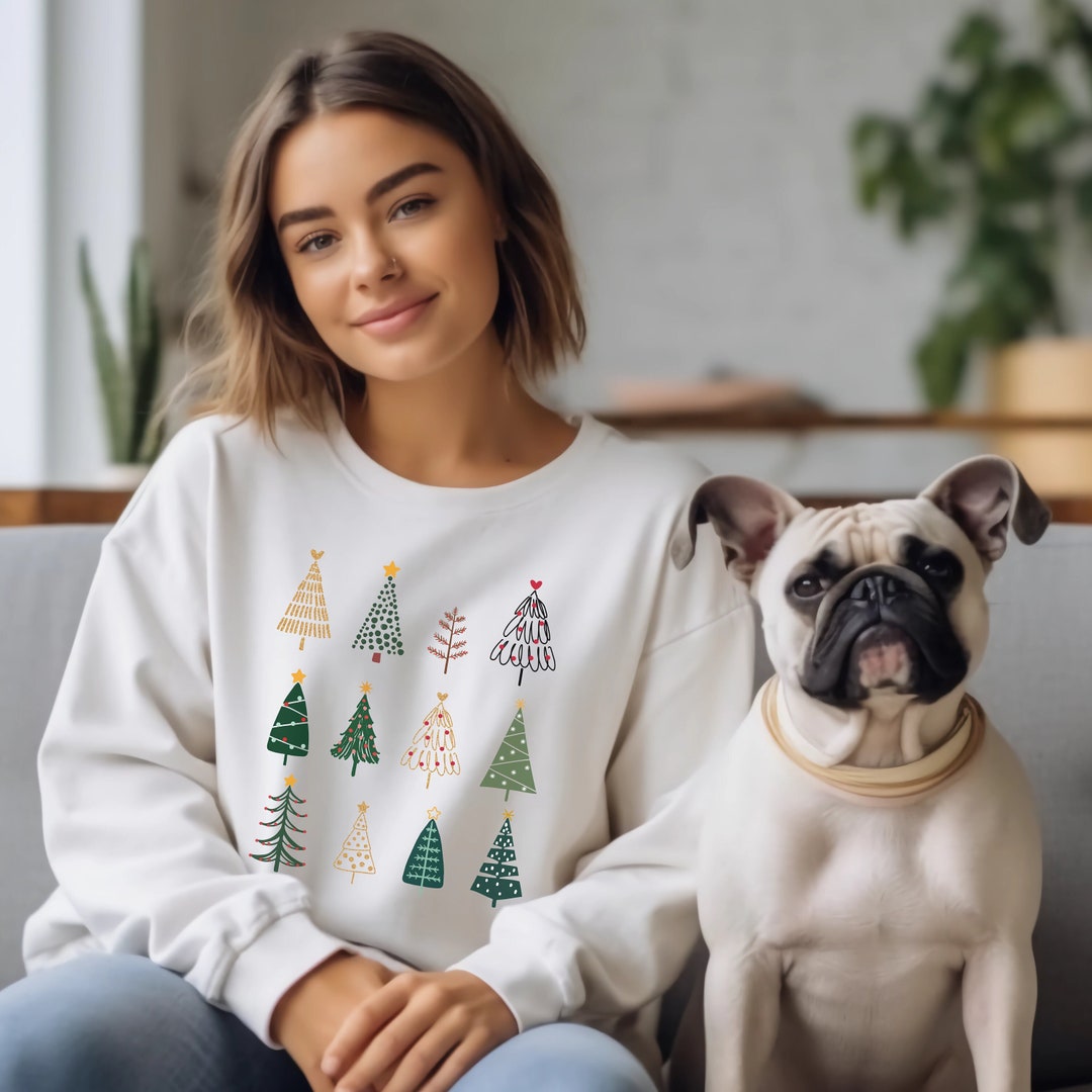 Tons of Christmas Trees Sweatshirt Christmas Sweatshirt Pine - Etsy