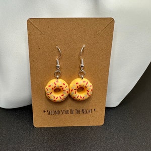 Donut Earrings with sterling silver hooks image 6