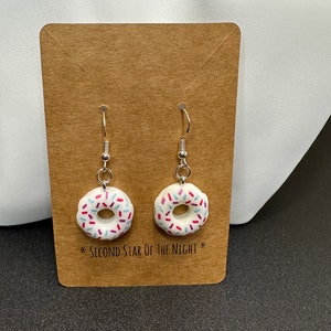 Donut Earrings with sterling silver hooks image 7