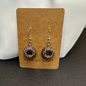 Donut Earrings with sterling silver hooks image 9