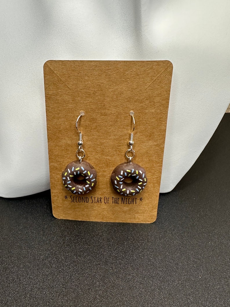 Donut Earrings with sterling silver hooks image 9