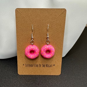 Donut Earrings with sterling silver hooks image 8