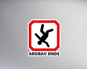 ArGrav Ends Sticker