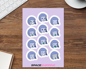 Chibi Teri Face Sticker Sheet