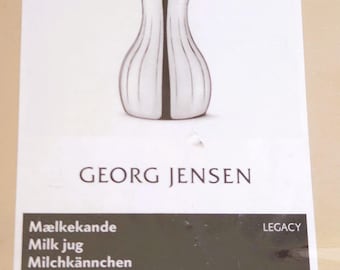 Georg Jensen LEGACY Milk Pitcher & Carafe Set (Carafe Missing Stopper)