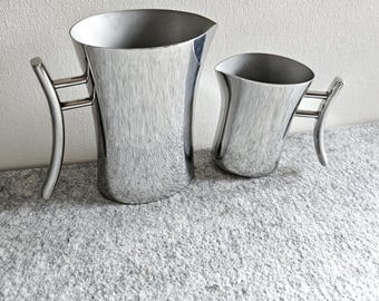 Sambonet Bamboo Creamer Set, Stainless Steel, Modern Design