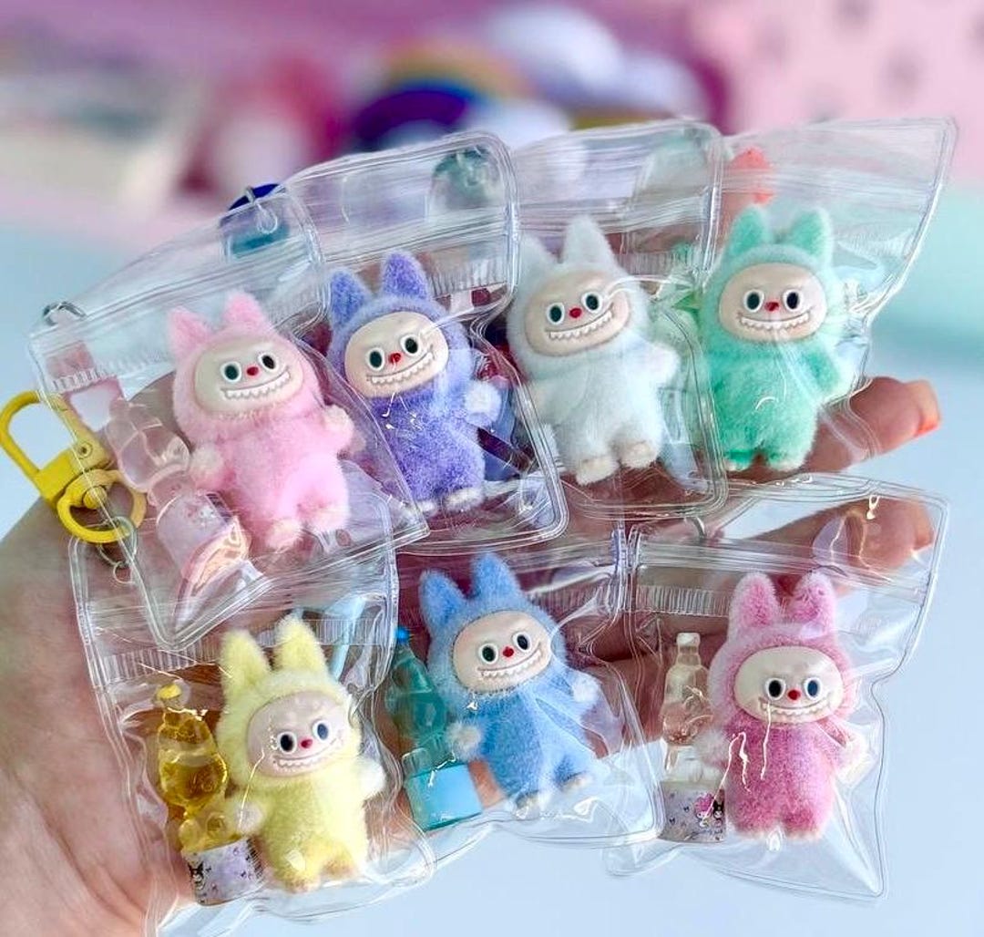 Labubu Pouch Charm Dangle Keychain