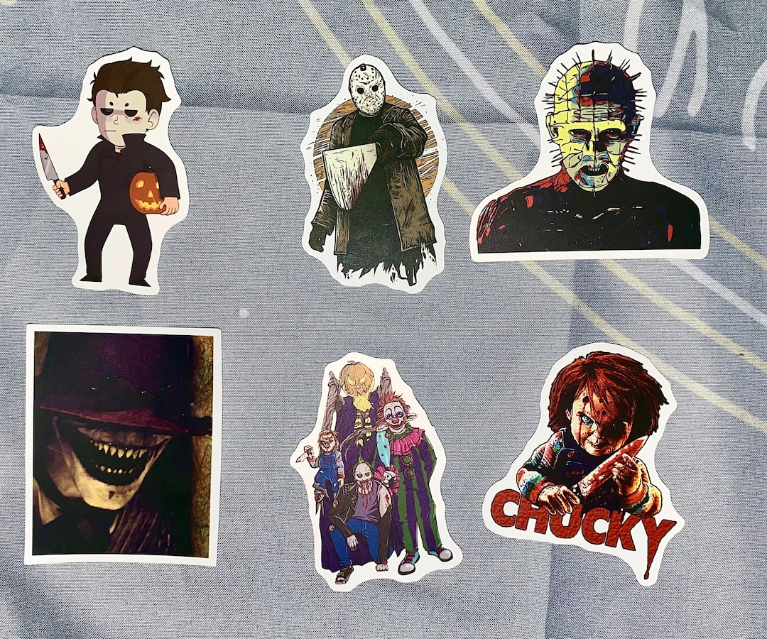 Horror Movie Vinyl Decal Sticker Pack - Classic Characters - Etsy