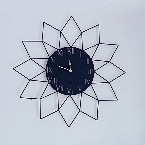 FLORESCENCE -Horloge murale métal