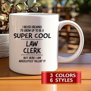 Law Clerk Mugs, Law Clerk Tumbler, Gift for a Law Clerk, Gift idea for a Law Clerk, Law Clerk’s, Law Clerk Gifts, Profession Mug's.