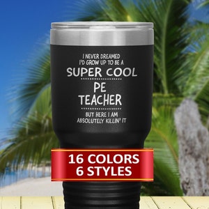 PE Teacher Surgeon Travel Mugs, PE Teacher Surgeon Tumbler, Gift for an PE Teacher Surgeon, Gift idea for an Teacher, Profession Mug's.