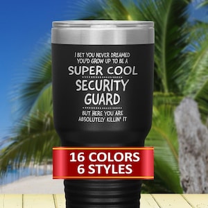 Security Guard Travel Mugs, Security Guard Tumbler, Gift for a Security Guard, Gift idea for a Security Guard, Profession Mug&#39;s.