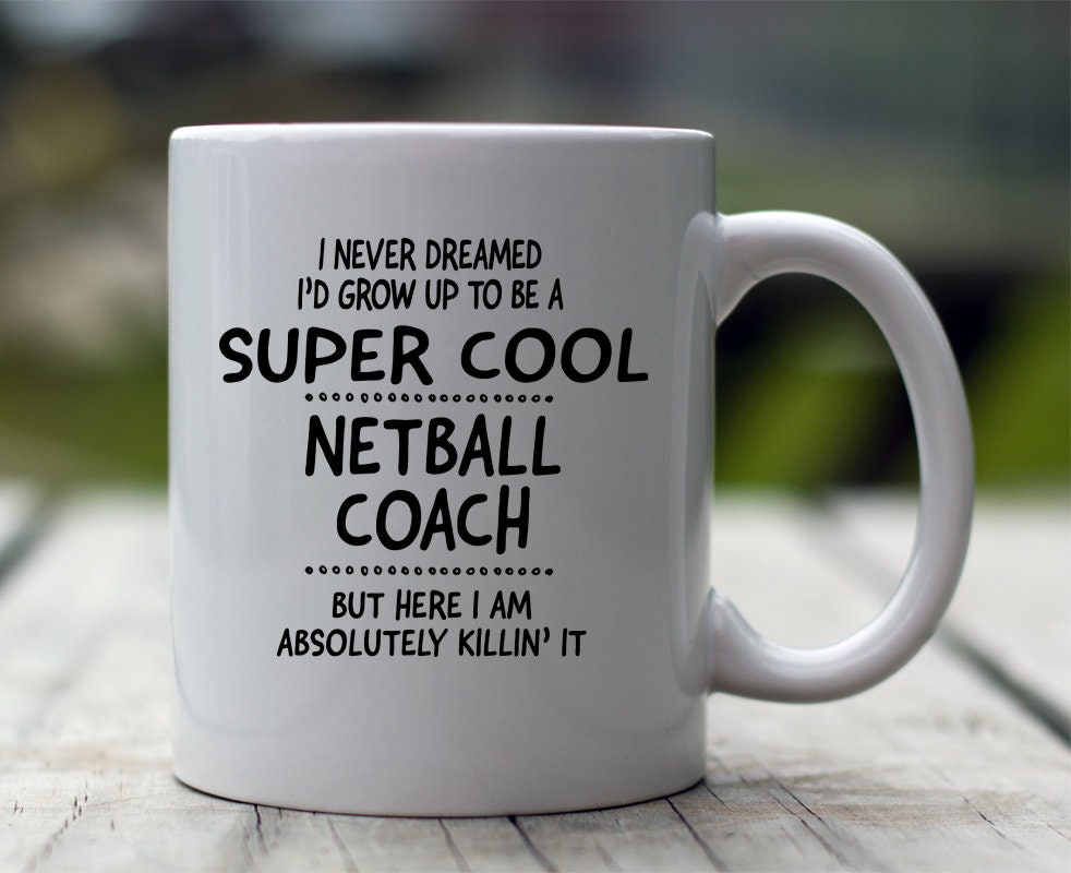 Netball Coach Mugs, Netball Coach Tumbler, Gift for a Netball Coach, Gift Idea for a Netball