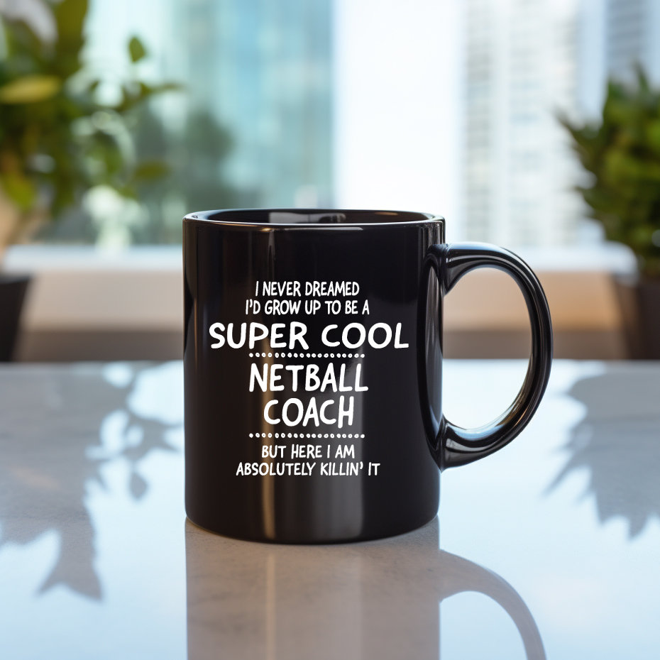 Netball Coach Mugs, Netball Coach Tumbler, Gift for a Netball Coach, Gift Idea for a Netball