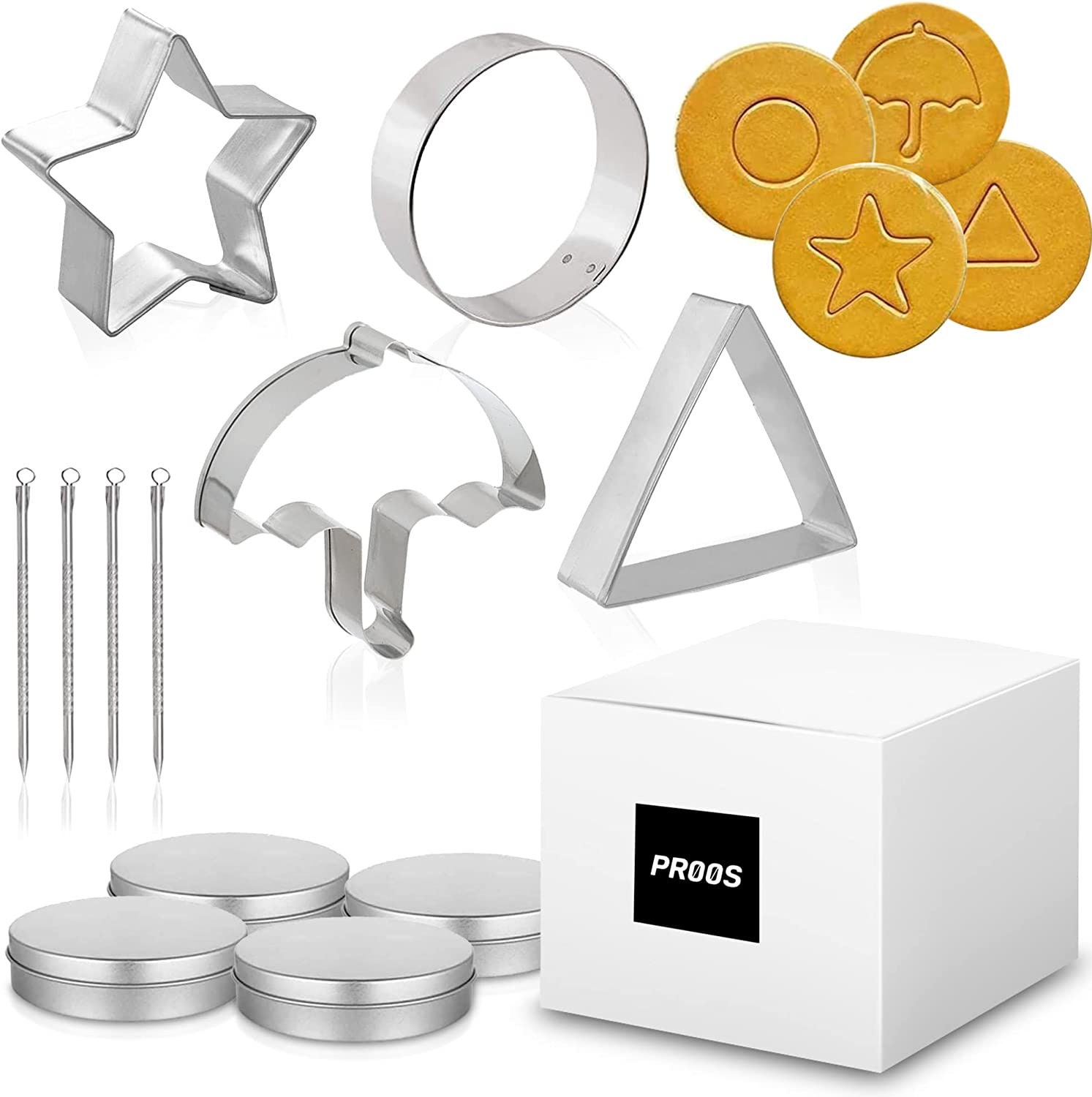 GET FRESH Kids Cooking Ice Cream And Candy Making Tool Set – 8-PCS Silicone Lollipop Jelly Candy Gummy Ice Cream Moulds For Kids – Dino & Fruit