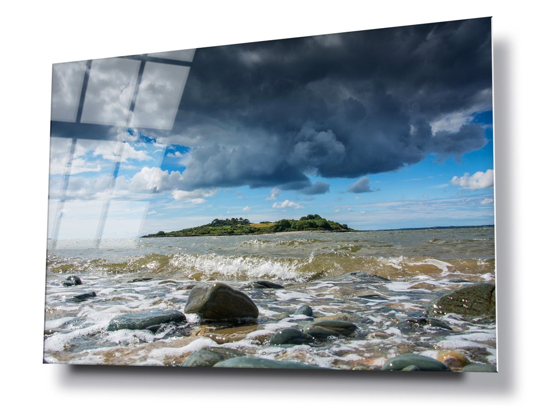 Ardwall Island, Carrick Shore Glass Wall Art, HD Digital Print on Glass