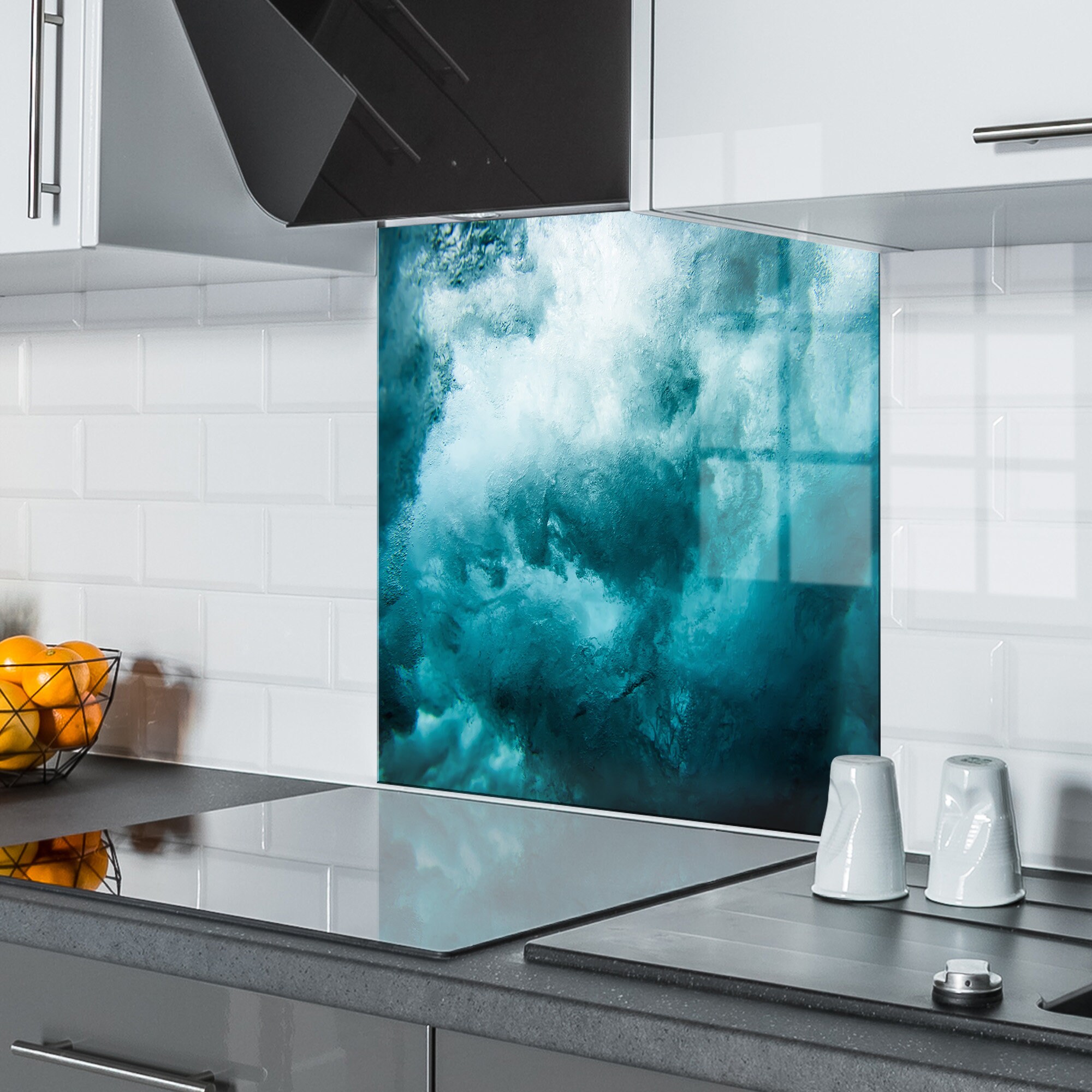 Blue Cloud Glass Kitchen Splashback – Heat Resistant Cooker Panel - Etsy UK