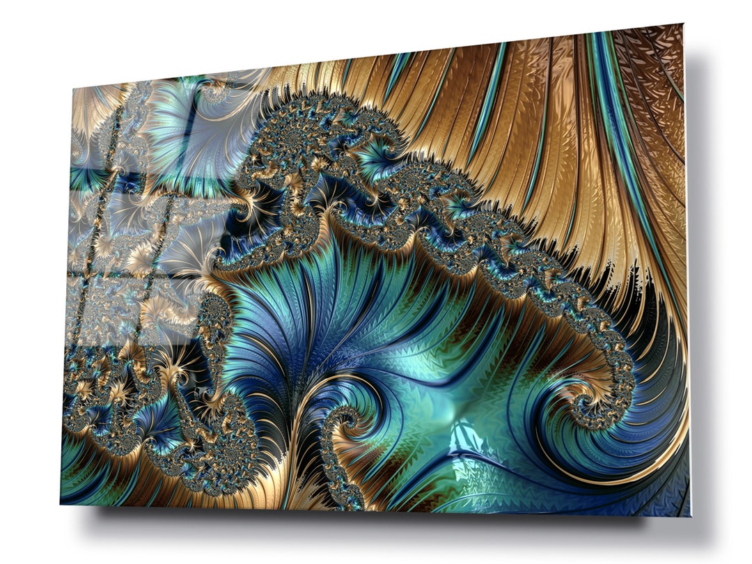 Infinity Abstract Glass Wall Art Print, HD Digital Print on Glass