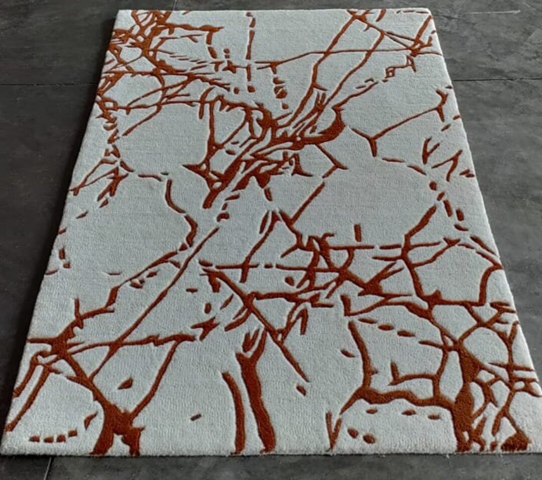 Modern Hand Tufted Designer Lakshmi Rug 100% New Zealand Wool Rug 8x10 ...