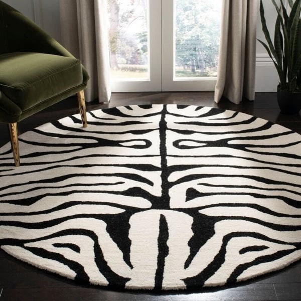 Round animal Hand-Tufted 100% Wool Area Rug for home,living room,guest room,bedroom,kids room/3ft,4ft,5ft,6ft,7ft,8ft,9ft,10ft.