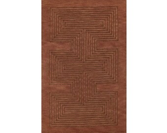 Modern Brown Handmade Hand tufted Wool Area Rug 5x8 5x7 6x8 9x12 10x14 Custom rug Free Shipping