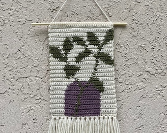 Crochet Pattern | Plant Pot Wall Hanging | Plant Pot Wall Hanging Pattern | Crochet Wall Hanging Pattern | PDF Digital Download