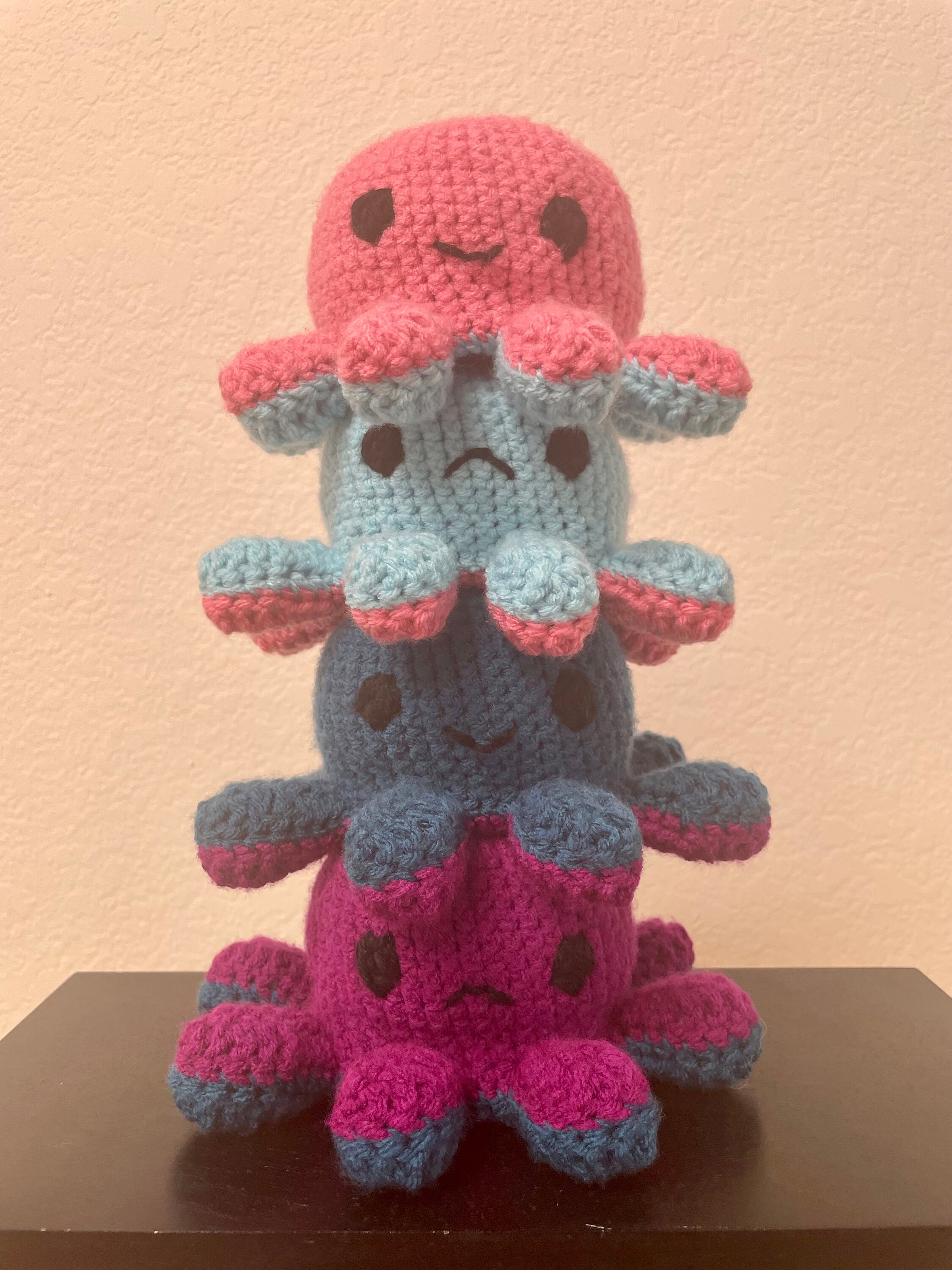 Crochet Reversible Octopus Reversible Octopus Crochet Octopus Plushie ...