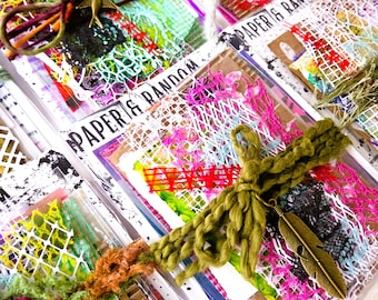 Mixed Media Kit | 55+ Pieces | Includes 4 Projects | Inspirational | Rainbow Grunge