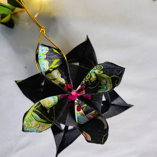 PRETTY ORIGAMI Ornament—Handmade Diamond Kusudama