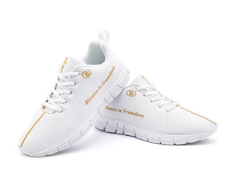 Bitcoin is Freedom White Sneakers