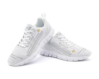 Bitcoin Sneakers: White Lightweight Crypto Shoes