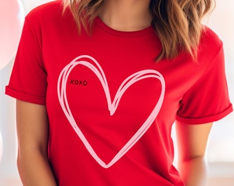 Valentines Day Shirt, Be Mine Shirt, Heart Tee, Valentines Shirt, XOXO Shirt, Gift For Her, Love Tee, Singles Day Tee, Cute Valentine Shirt