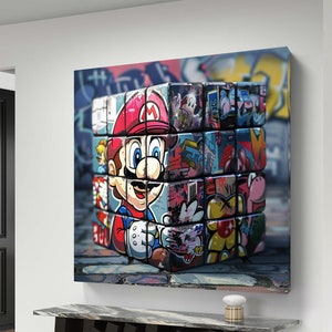 Super Mario's Graffiti Adventure Poster | Digitaler Download | Wandkunst | Wohnkultur | Kunstwerk | druckbar