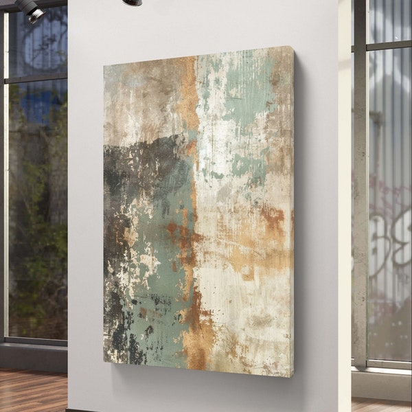 Rustic Elegance: Abstract Earth Tones, Extra Large Wall Art Prints, Abstract Art Print, Contemporary Art, Abstract Art