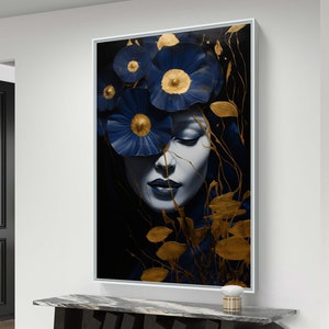 Abstract Woman Painting / High Quality / Wall Decor / Instant Download / Home Decor / Female Portrait / Printable Wall Art