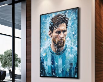Lionel Messi Art Print: Sports Wall Decor (Digital Print)