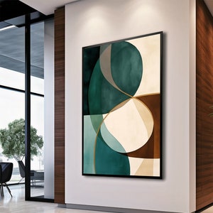 Zeitgenössische druckbare Kunst, geometrische abstrakte Malerei, druckbare Kunst