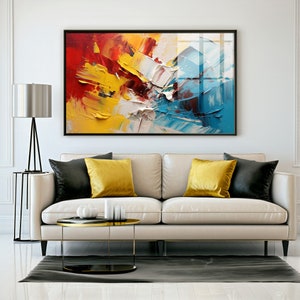 Arte murale colorata astratta, Arte murale stampabile, Pittura astratta, Stampa astratta, Pittura moderna, Decorazione murale colorata