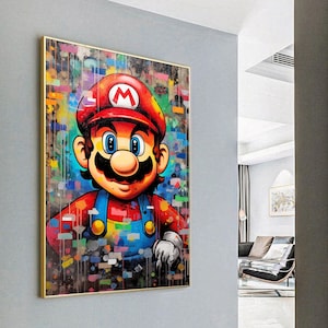 Super Mario's Graffiti Adventure poster | Digital Download | Wall Art | Home Decor | artwork | printable