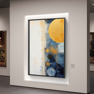 Contemporary Printable Wall Art, Geometric Abstract Painting, Digital Download
