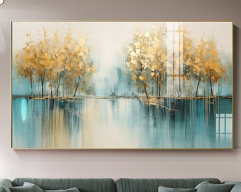 Abstract Tree Landscape Art Print: Modern Wall Decor (Digital Download)