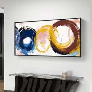 Abstract Colorful Brushstrokes | Modern Art Printable Wall Décor