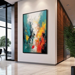 Colorful Wall Art Abstract, Printable Wall Art, Abstract Painting, Abstract print, Modern painting, Colorful Wall Decor